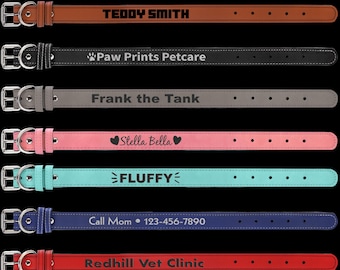 Husdjurshalsband - Konstläder