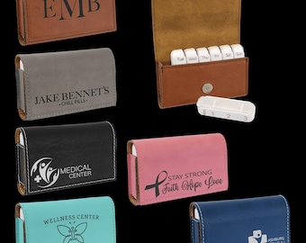 Pillerask 11,5 cm x 9,5 cm grå laserbar konstläder