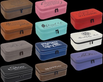 Smyckeskrin 7 1/2" X 4 1/2" Laserbar konstläder