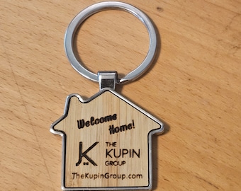 Husnyckelring - Bambu - Metall