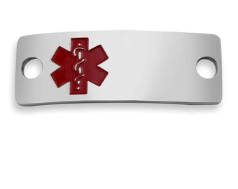 Medicinsk ID-hänge i rostfritt stål