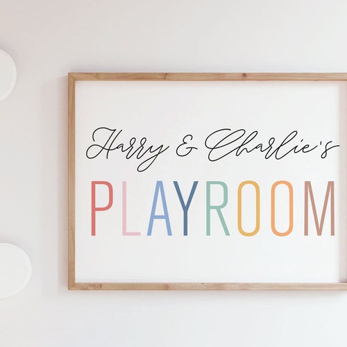Custom Playroom Decor Print Personalized Playroom Print Etsy