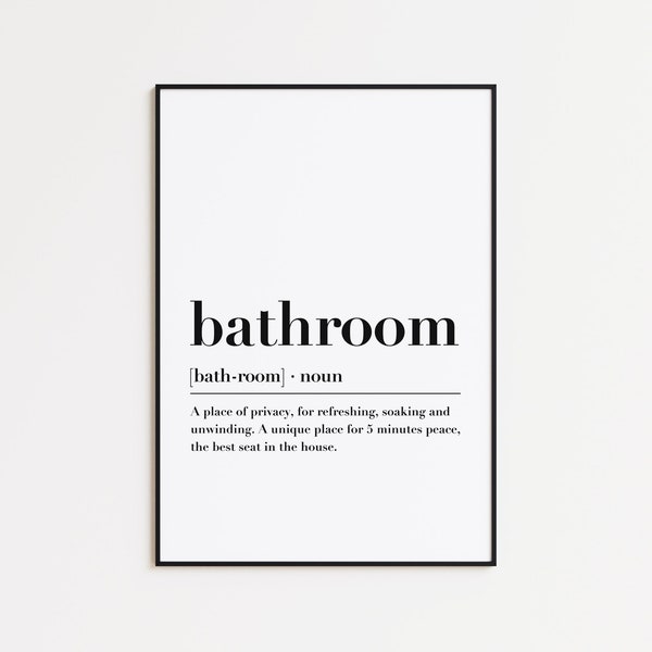 Bathroom Wall Quotes Etsy