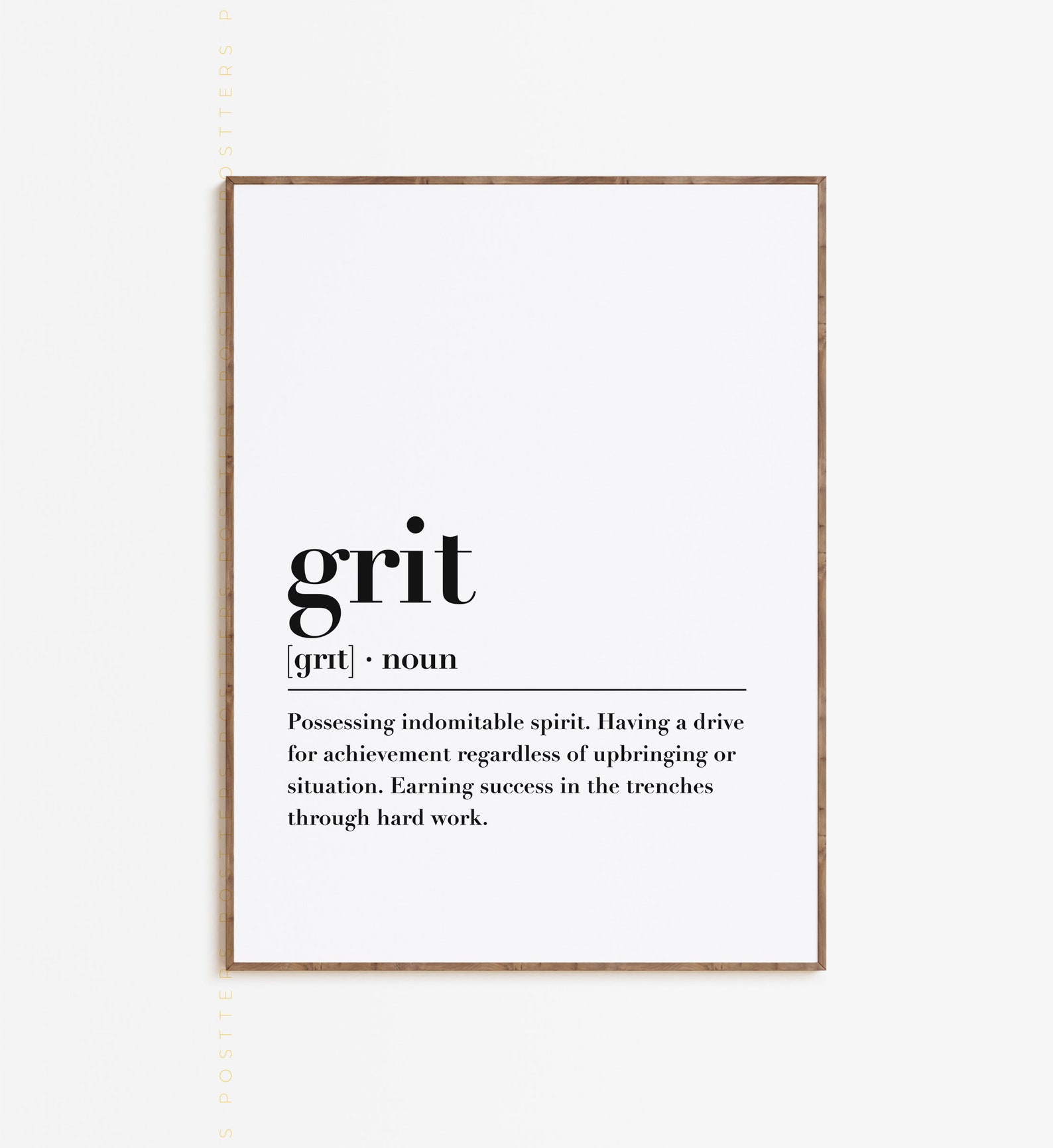 Grit Definition Printable Wall Art Motivational Wall Decor Etsy