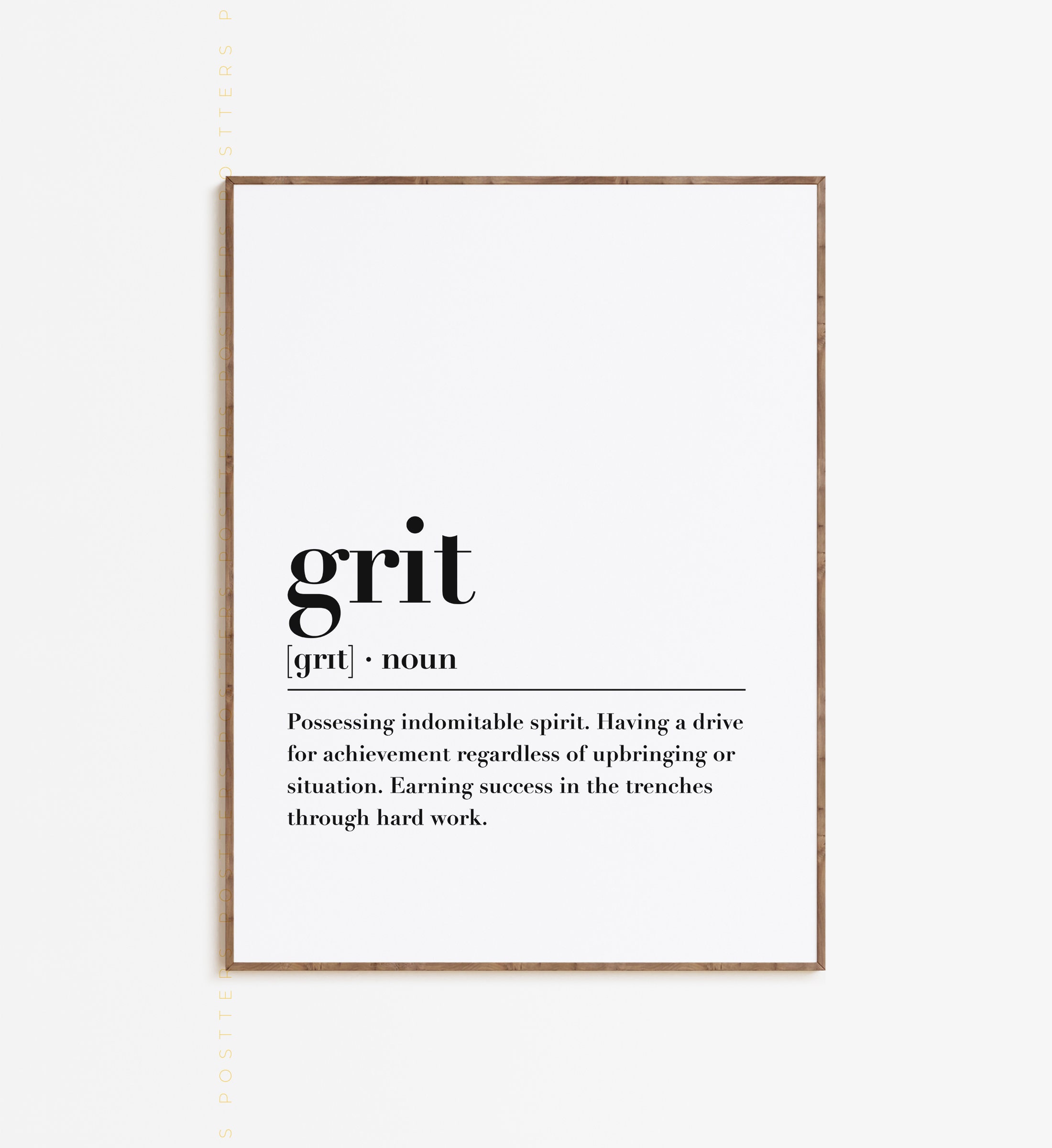 Grit Definition Printable Wall Art Motivational Wall Decor Etsy