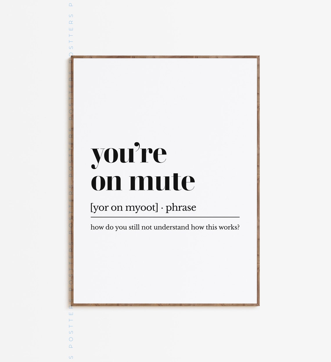 You're on Mute Definition Print Work From Home Work From Etsy