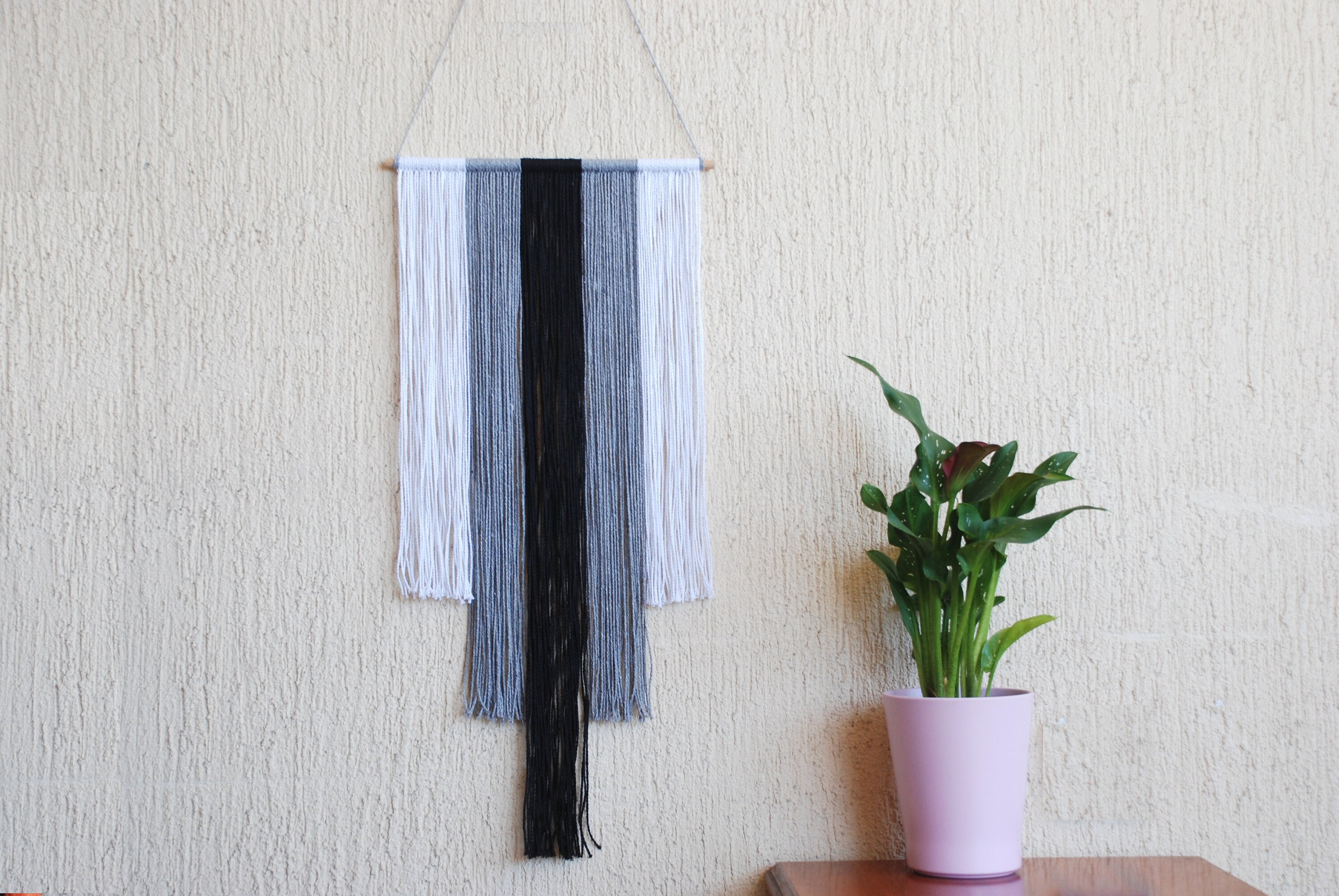 Jute Tassel Wall Hanging Tassel Macrame Wall Art Garland Etsy