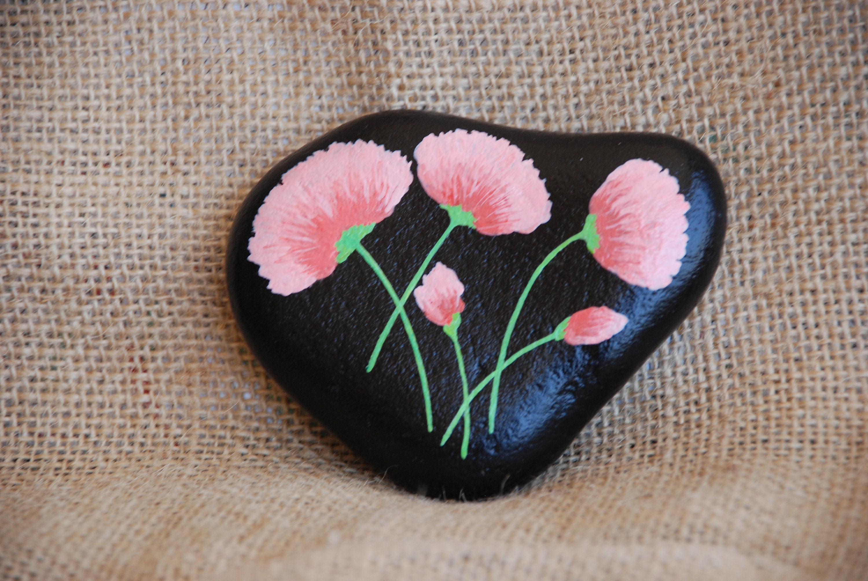 Handmade Home Decor Nature Decor Pebble Flower Picture Pebble Rock