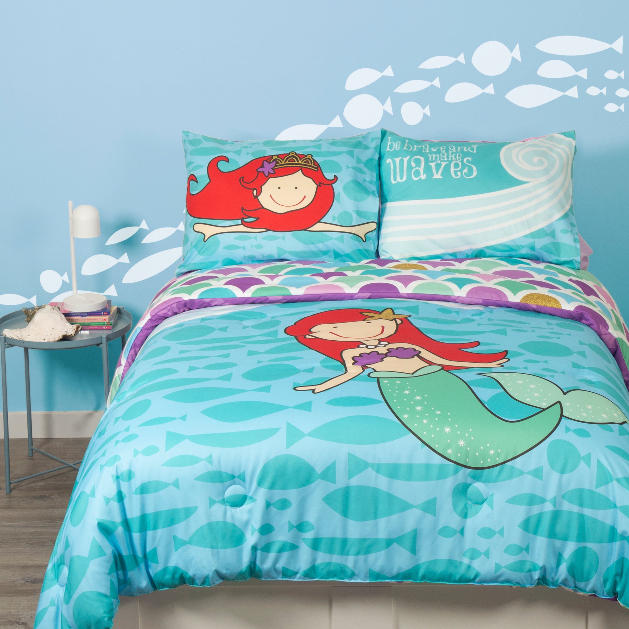 Disney Princess Ariel The Little Mermaid Cot/Crib BEDDING SET All