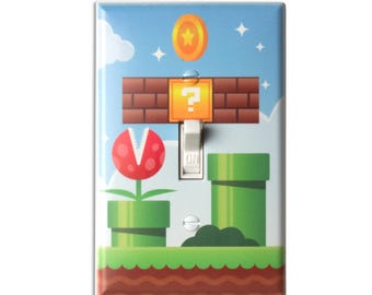 Mario Bros Light Switch Cover - Printed Wall Plate Room Decor