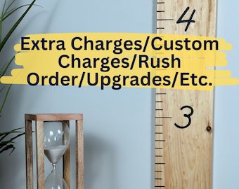 Additional Order Charges – Rush Service, Custom Design, Shipping Upgrade