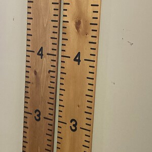 Hand Routed Growth Chart : Knotty Pine Version W/ Left & Right Side ...