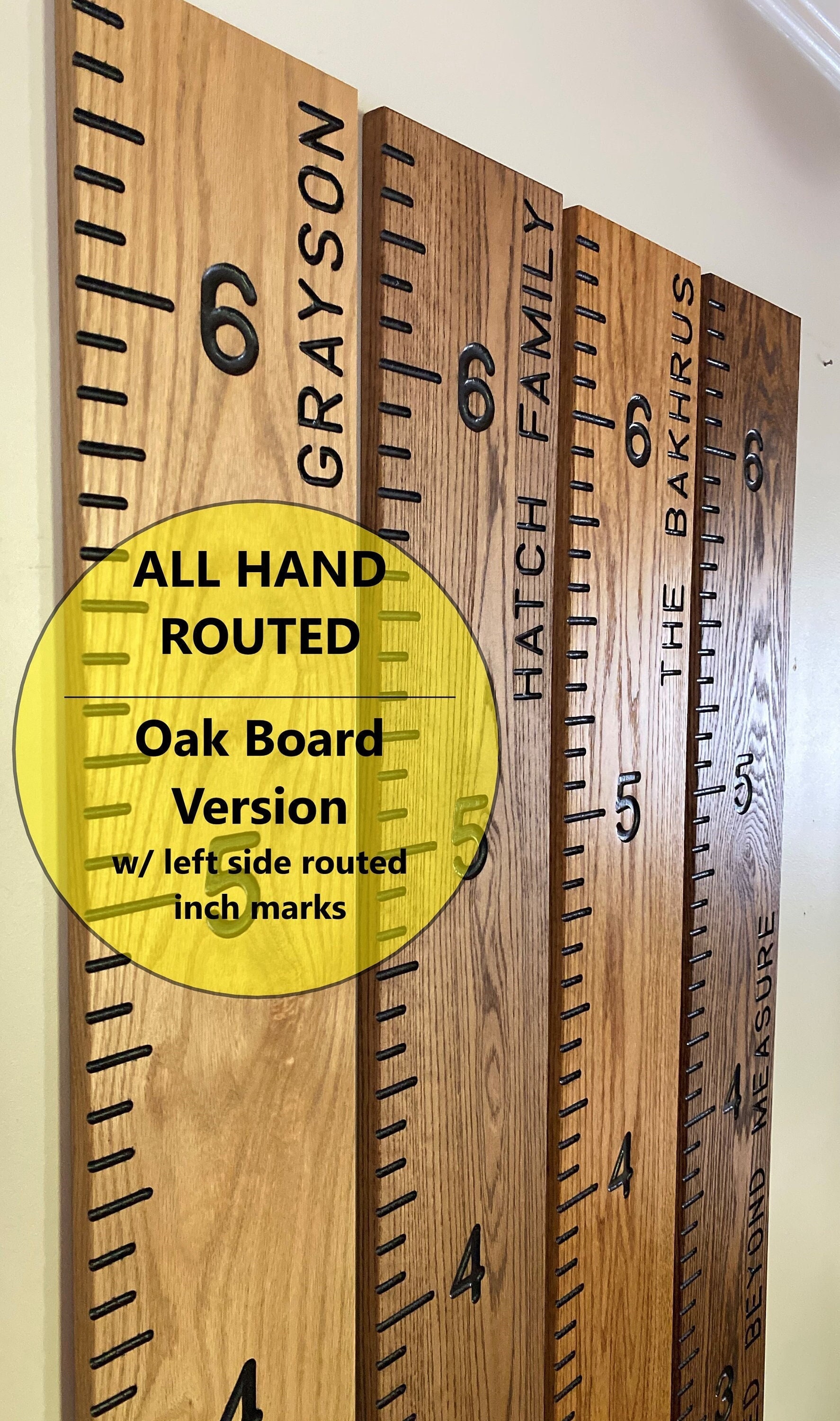 Personalized Wooden Kids Growth Chart Height Ruler for Boys Girls Measuring  Stick Family Name Custom Ruler Gift GC-DAV Davidson-exp 