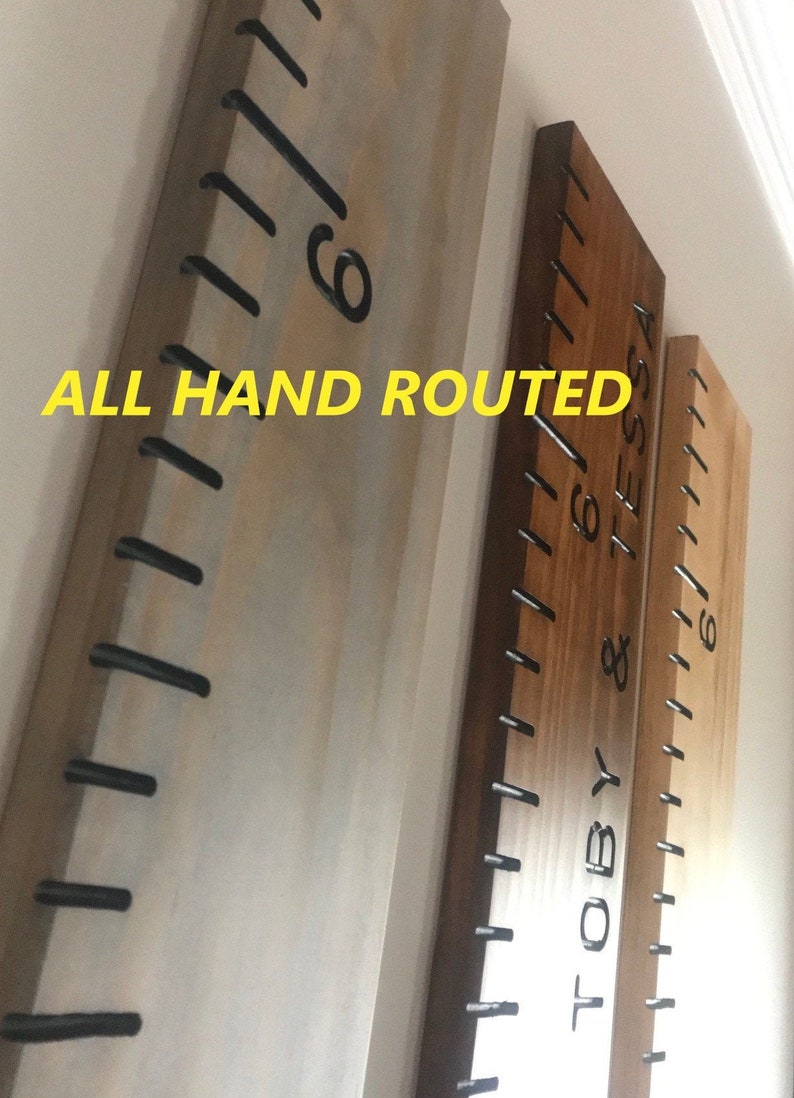 Wooden Growth Chart With Photo Slots