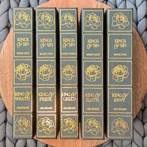Kings of Sin Series by Ana Huang – Handmade Rebound Hardcover | Custom Leather Edition | Romance Book Set