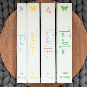 Serie Twisted de Ana Huang: edición de tapa dura encuadernada a mano / edición de tapa dura personalizada / juego de libros románticos