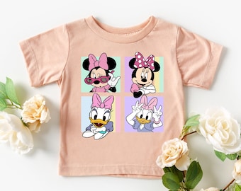 Minnie Mouse Shirt for Disney, Disney Shirts, Toddler Girl Disney Shirt, Disney Shirt for Girls, Daisy Duck Shirt, Disney Toddler Girl Tees