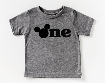 Mickey Mouse One Birthday Shirt I First Birthday Shirts I 1st Birthday T-Shirt I Disney Birthday Graphic Tees I Minnie Mouse Birthday Tee