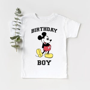 Mickey Mouse Birthday Shirt for Toddler Boy