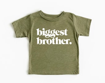 Biggest Brother Shirt for Pregnancy Reveal T-Shirt for Big Bro T Shirt for Baby Announcement Tshirt for New Big Brother Gift for Baby Shower