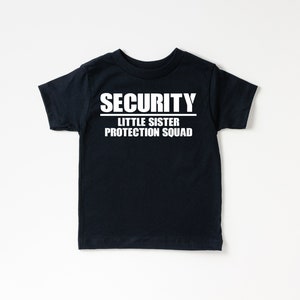 Little Sister Protection Squad Shirt Big Brother Shirt for Pregnancy Announcement Shirt Big Brother Little Sister Security Big Bro Shirt