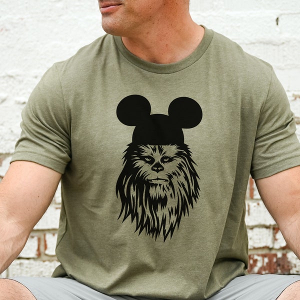 Chewbacca Shirt for Star Wars Fan Gift for Disney Trip T-Shirt for Disneyland Family Vacation Tee for Men Darth Vader Star Wars Tshirt