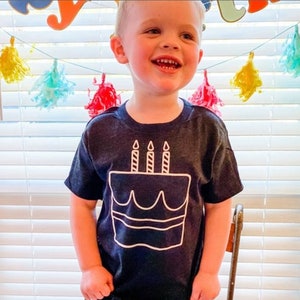 Third Birthday Cake Shirt I 3rd Bday Shirts I Three Rex T-Shirt I 3 B-Day Graphic Tee I Wild & Three T-Shirts I Cute Threenager Tees I Boys