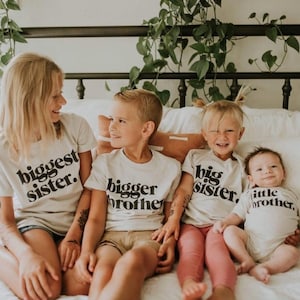 Bigger Brother Shirt for Baby Announcement T-Shirt for Big Bro Tshirt for Pregnancy Reveal Tee for Big Bother T Shirt for Matching Sibling