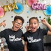 Big Brother Shirt I Baby Announcement Older Siblings I Matching Sibling Graphic Tees I Big Bro Shirts I Big Sister T-Shirt I Little Brother 