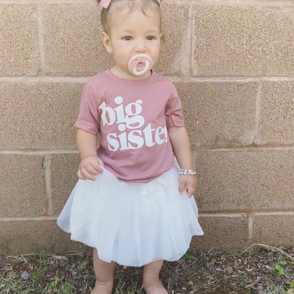 Big Sister Shirt Baby Announcement Big Sister Gift Pregnancy Reveal Sister Shirt Matching Sibling Shirt Big Sis Shirt Big Sister Outfit