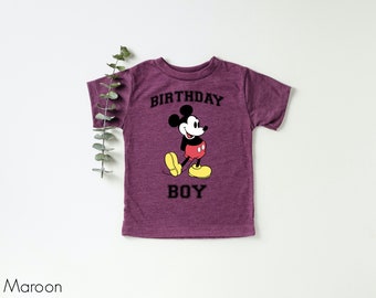 Mickey Mouse Birthday Shirt for Birthday Boy Shirt for Mickey Mouse  Birthday Shirt for Toddler Boy Disney Shirt for Birthday Mickey Mouse
