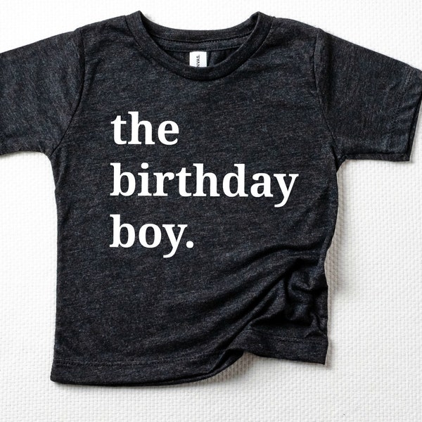 The Birthday Boy Shirt I Trendy Toddler Boys Shirts I First Birthday T-Shirt I The Birthday Girl Tee I Second Birthday Graphic Tees I Two