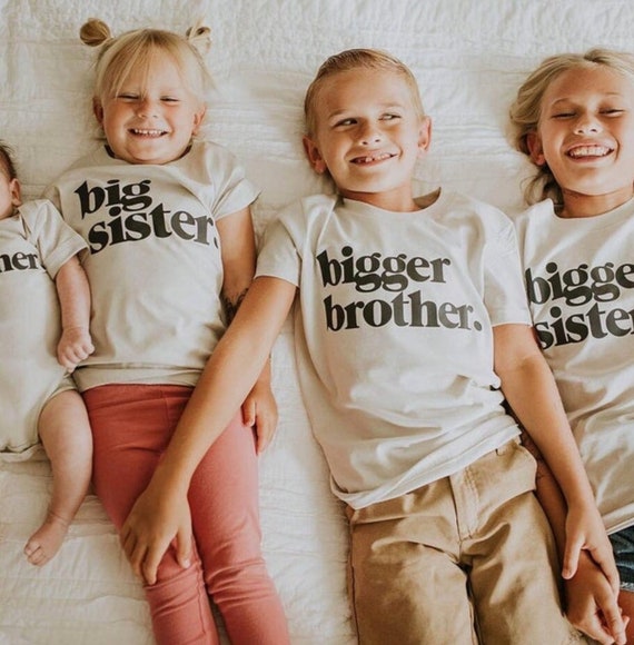 Big Sister Shirt for Baby Announcement T shirt for Big Sis T Shirt for Pregnancy Reveal Tee for Big Sister Gift for Sibling Tshirt for Girls Etsy