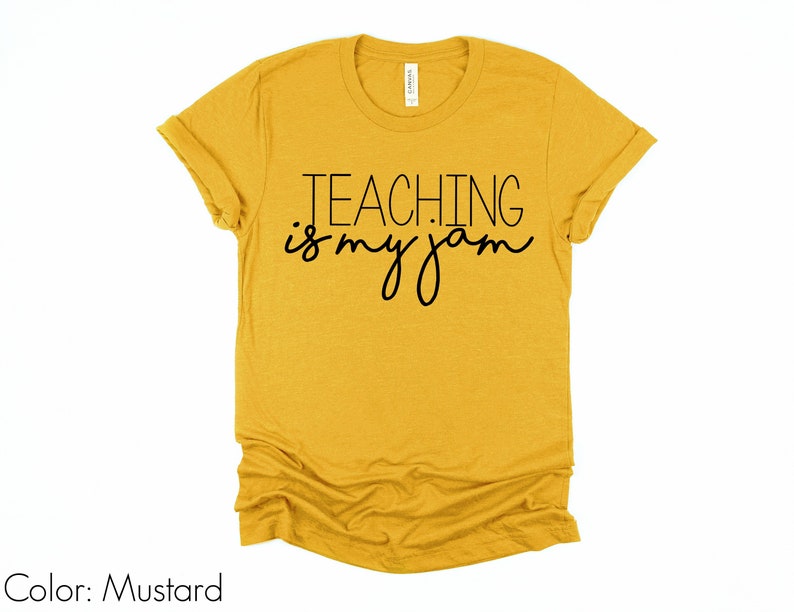 Teaching is my Jam Shirt I Teacher T-Shirts I Teacher Team Graphic Tees I End of the Year Gift I Teacher Appreciation Shirts I Trendy Womens image 7