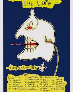 The Cure Tour 1984 - Derived From a Tour Poster for the Cure's 184