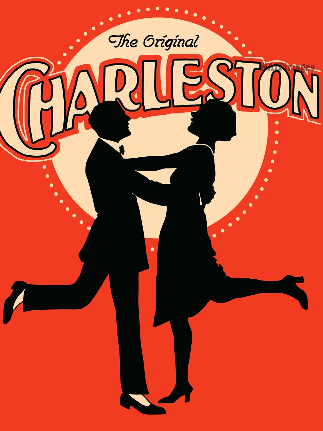オリジナル チャールストン - 1920 年代の楽譜の表紙イラストから派生。ジャズ時代のスピリットを感じてください。 - Etsy 日本, image size:1080x1440