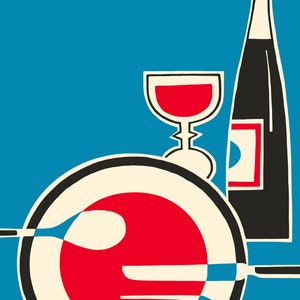 On The Menu - derivado de una portada para una guía de restaurantes de Egon Ronay alrededor de 1961. Simple pero sabroso!