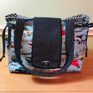 Corvair Travel Bag, Handmade bag, Diaper Bag, Tote Bag, Car Collector Gifts, Vintage Cars, Auto enthusiast gift