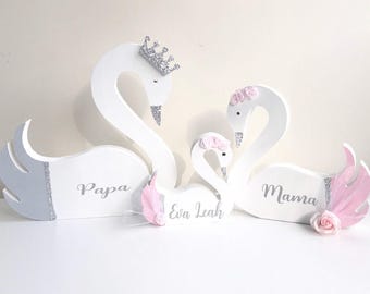swan decor for nursery
