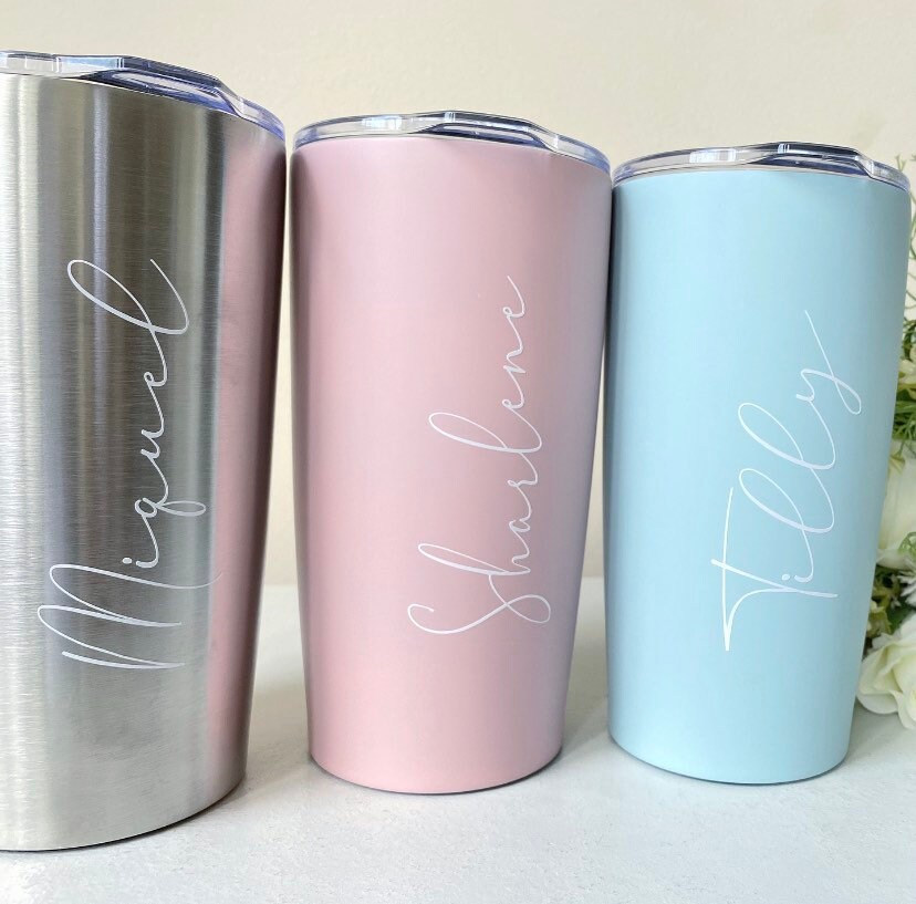 Personalised Stainless Steel Tumbler, Personalised Cup, Travel Mug, D…