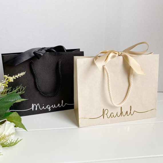 Personalised Gift Bags Gift Bag With Ribbon Small Gift Bag Etsy