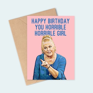 Carte d'anniversaire drôle pour lui ou elle, Kim Woodburn, carte d'anniversaire, icône de Kim Woodburn, cartes drôles, cartes de Kim Woodburn, citations de Kim