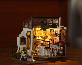 Mesa Miniatura Para Casa De Muñecas - Accesorio Decorativo De Madera, Escala 1:12, Para Maquetas Y Escenarios