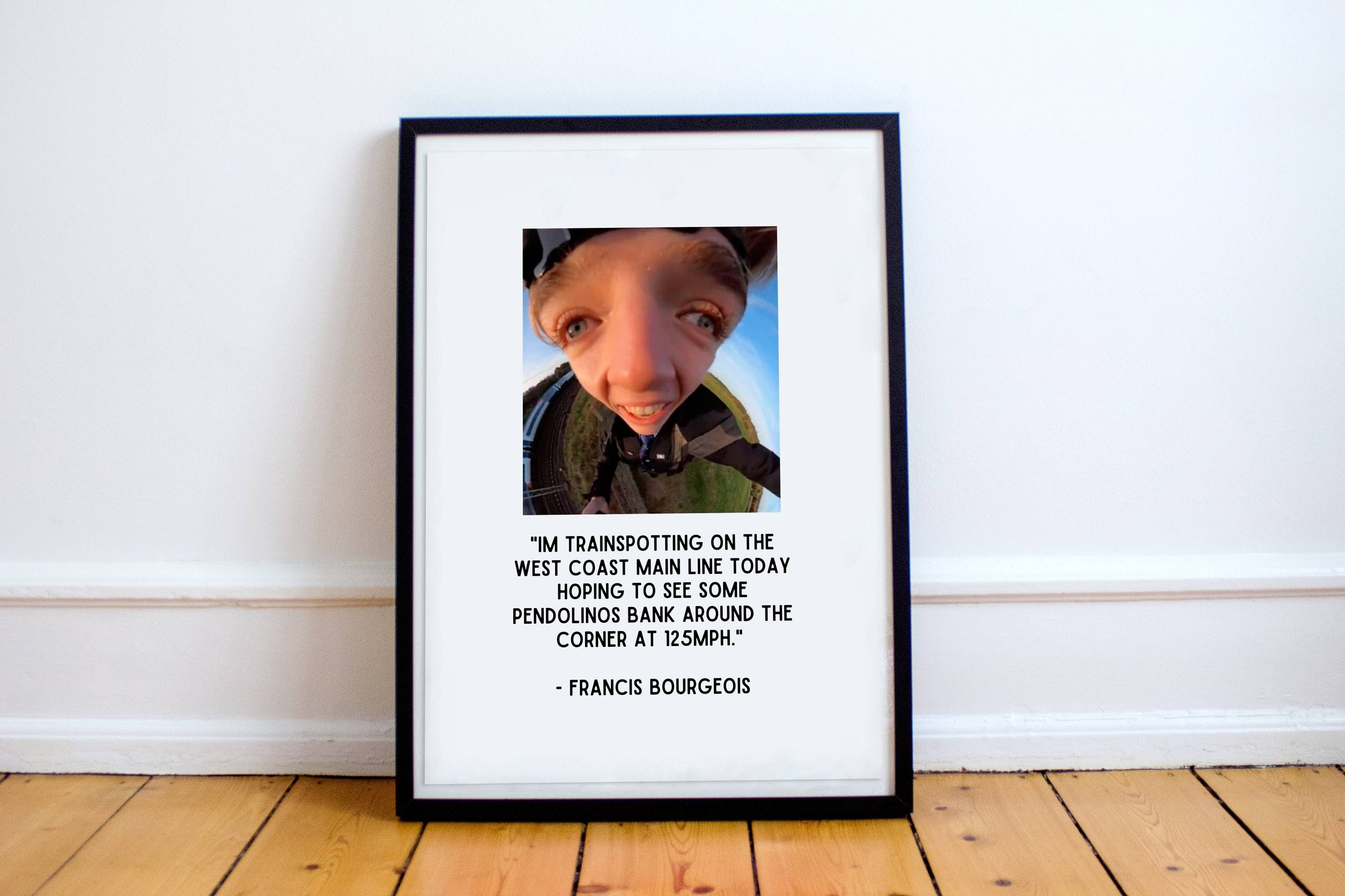 Francis Train guy TikTok Print Train guy Print Francis Etsy