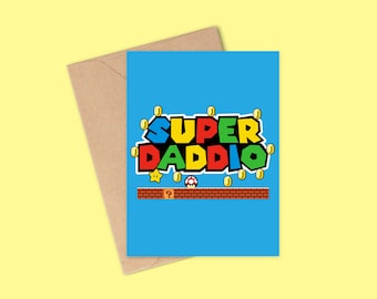 Super Daddio Father's Day Card, Birthday Card For Dad, Funny Card, Father's Day Card, Cards For Dad