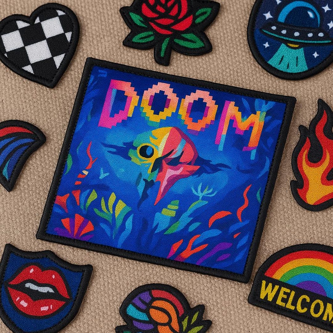 WHAT A LONG STRANGE TRIP Patch Embroidered Hook & Loop Applique - Foto 5