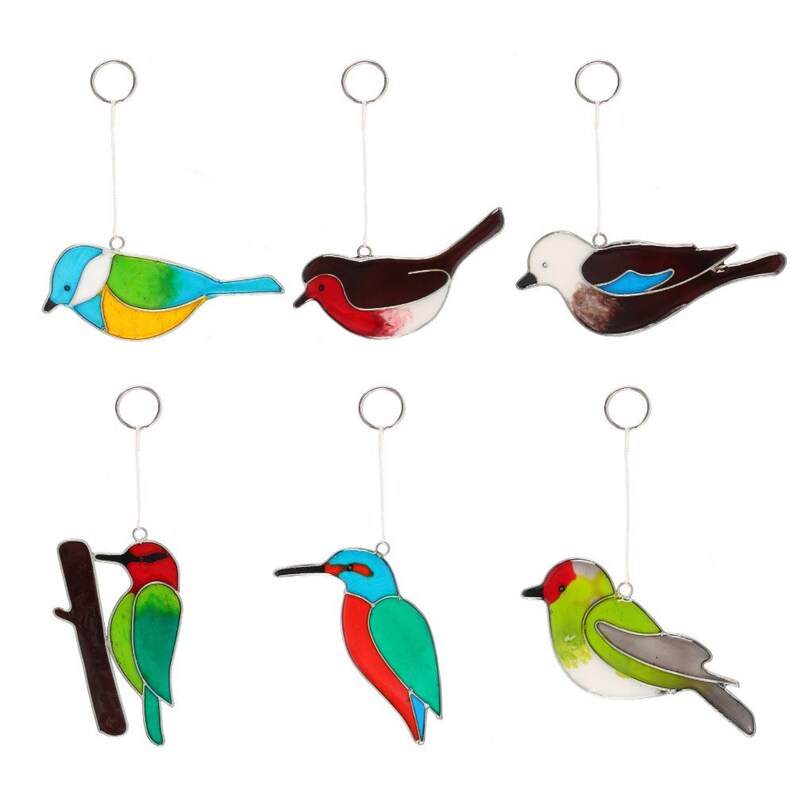 Bird Suncatchers Various Birds Stained Glass Suncatchers for Etsy UK