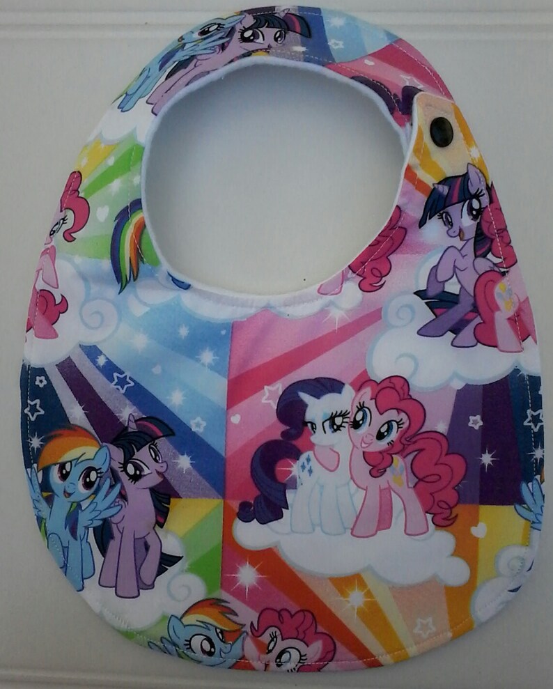 My Little Pony and Unicorn Fabrics Dribble and Bandanas Bibs for