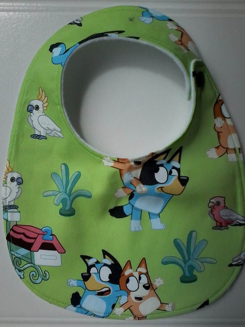 Bluey and Bingo Fabrics Dribble Bibs for Toddlers Child Baby Etsy