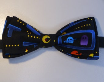 Pac-Man fabric statement Bow Tie  for all fun occasions